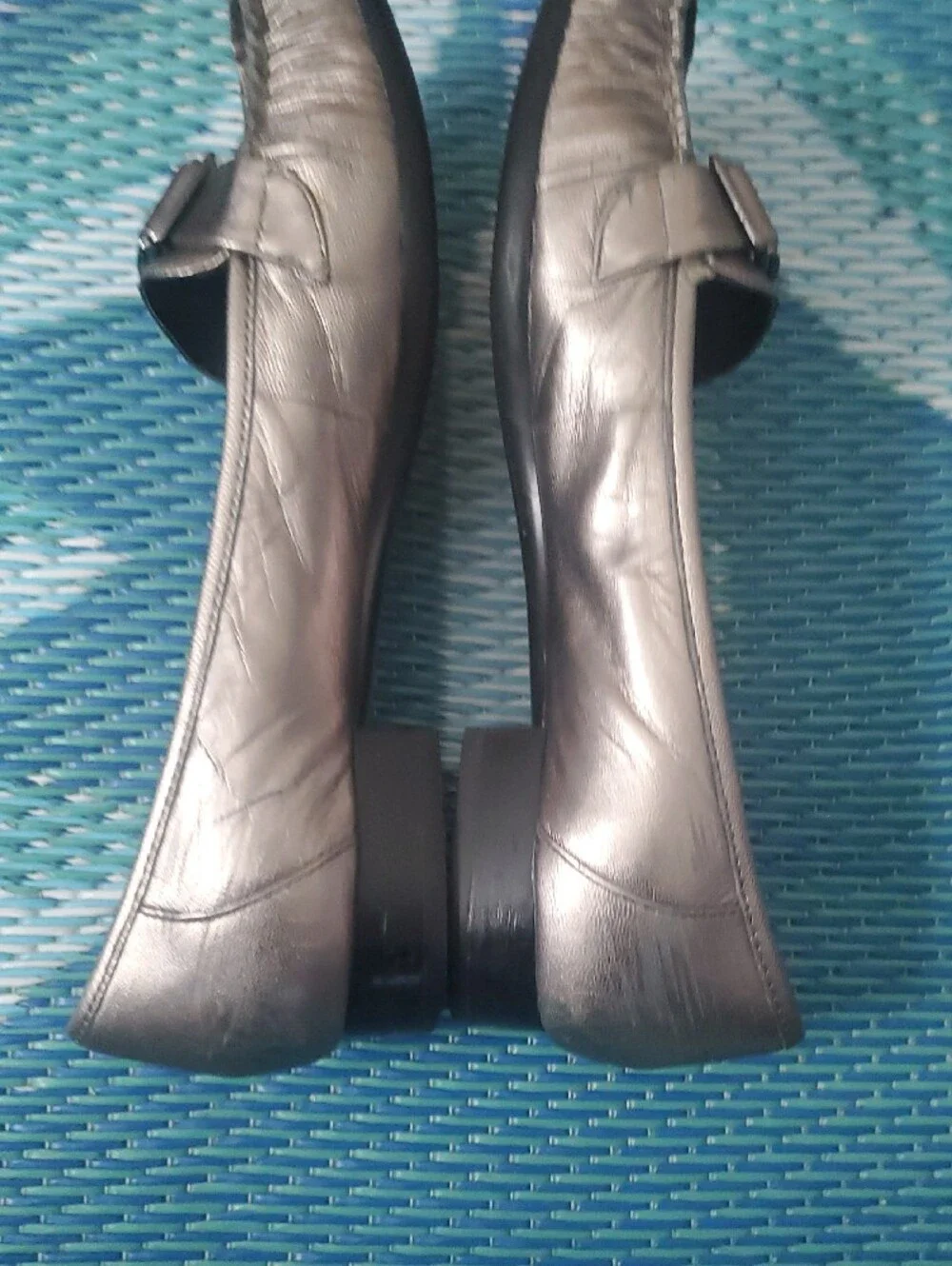 Alfani Step n Flex Metallic Pewter Buckle Loafers